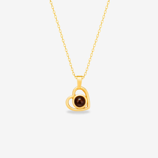Heart-Shaped Necklace - W/ Photo Projection