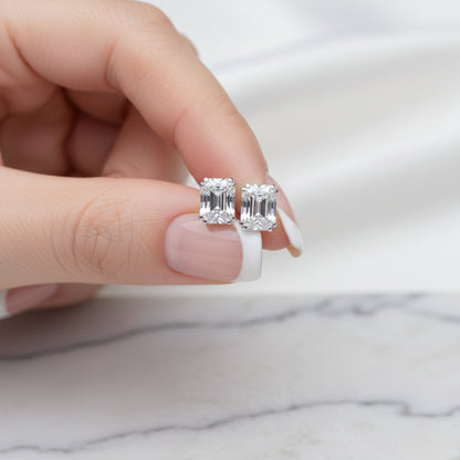 Timeless Emerald Stud Earrings