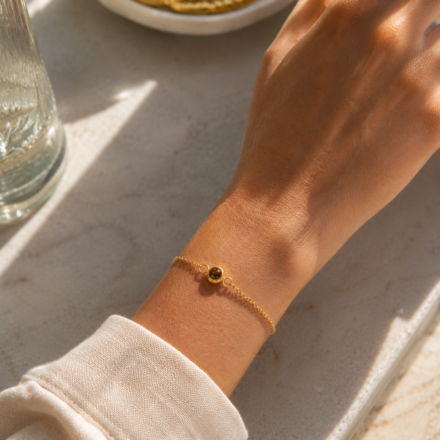 Kettenarmband – mit Fotoprojektion