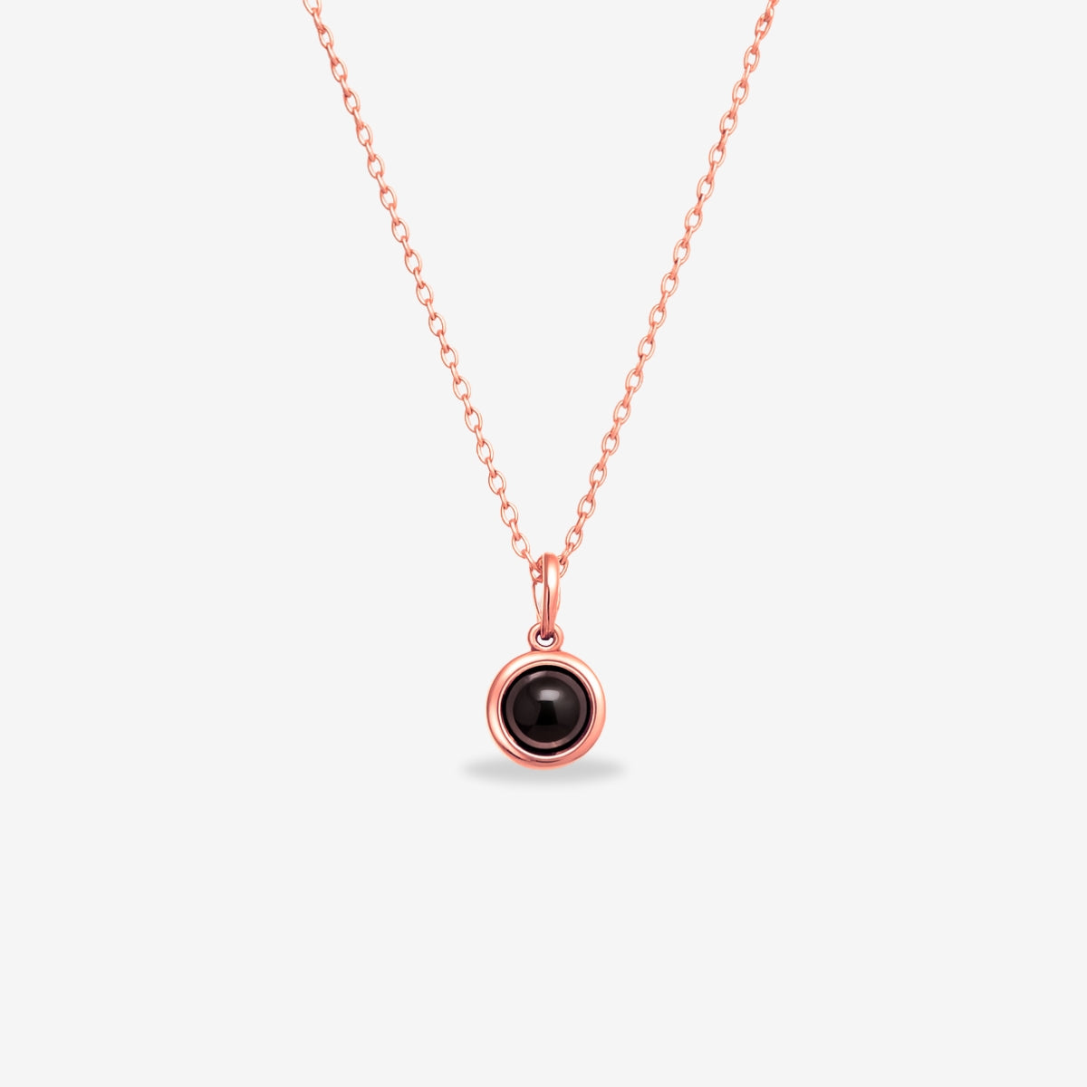 Circle Necklace - W/ Photo Projection