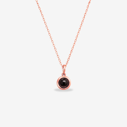 Circle Necklace - W/ Photo Projection