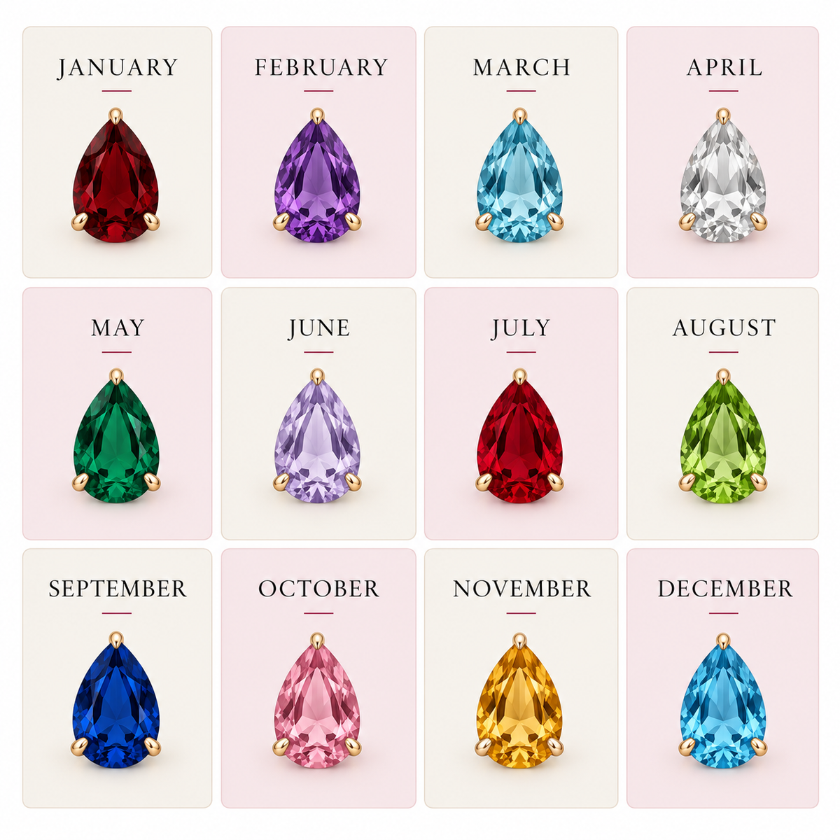You & Me Birthstone Necklace