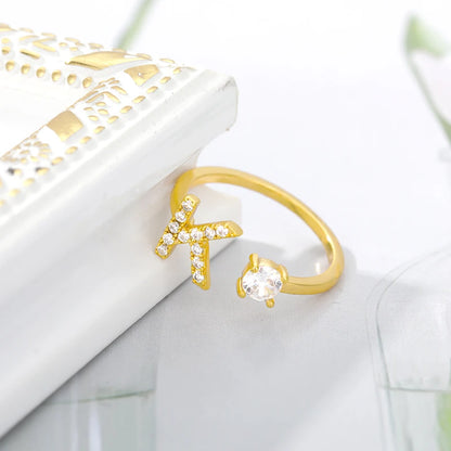Forever Yours Initial Ring