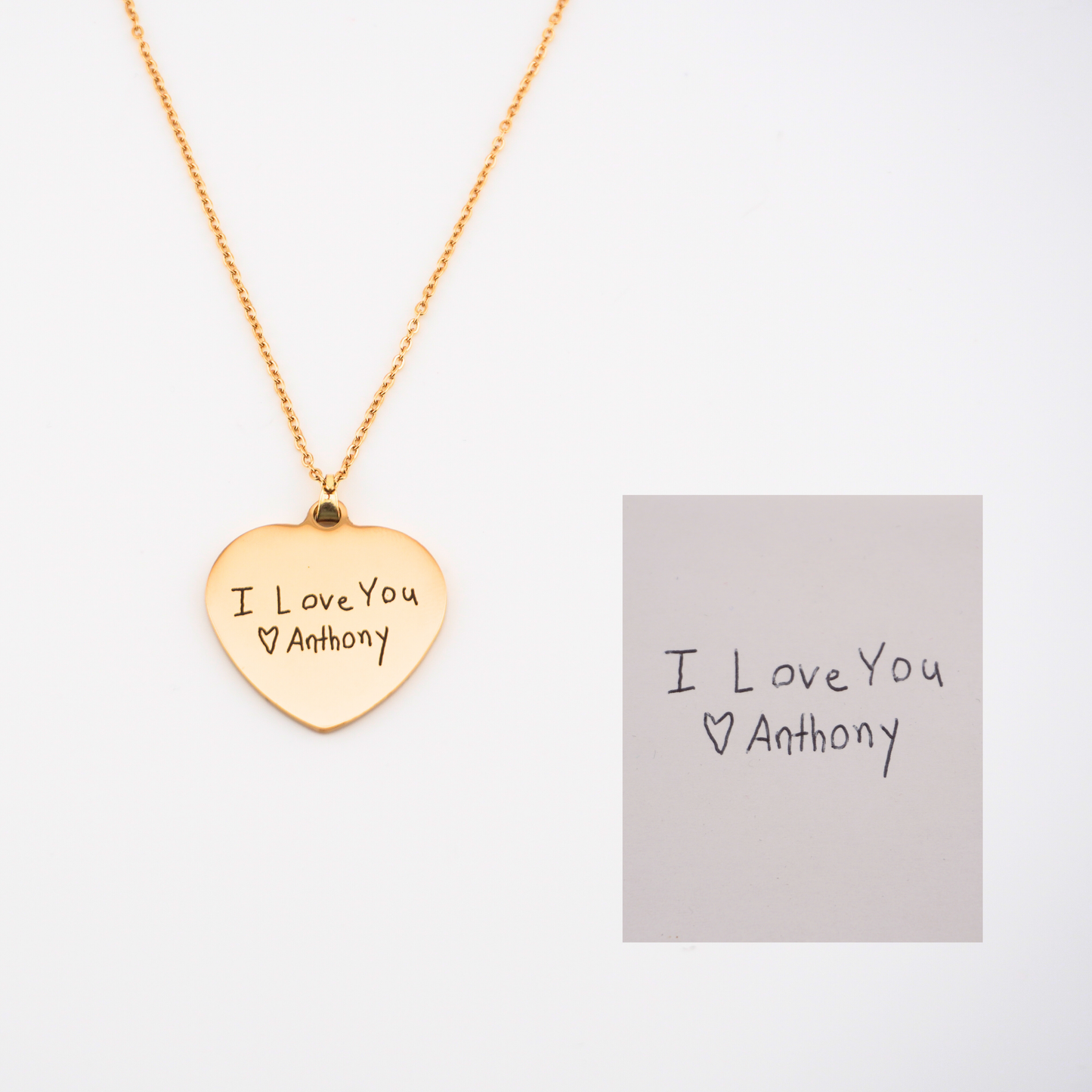 Engravable Heart Necklace