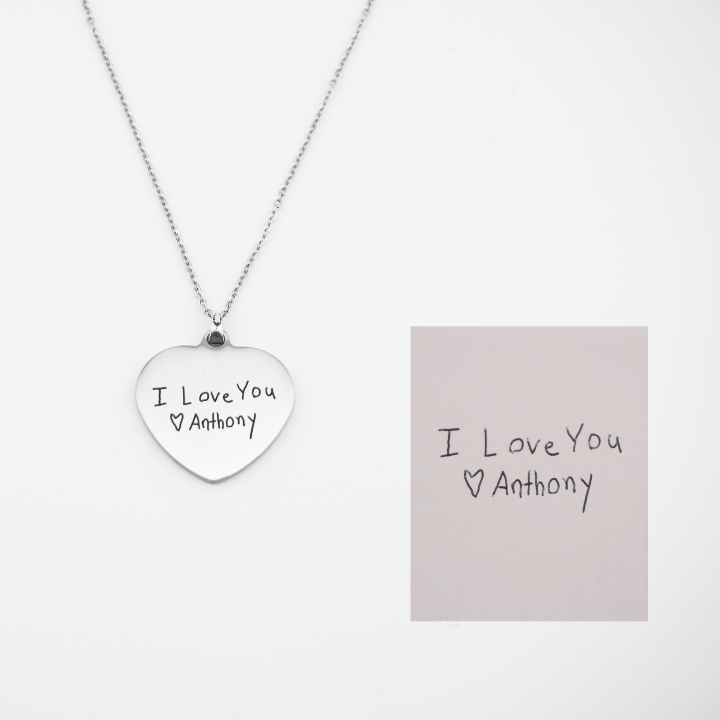 Engravable Heart Necklace