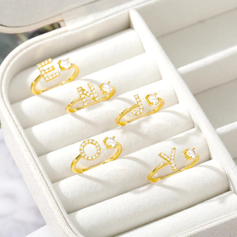 Forever Yours Initial Ring