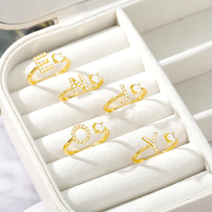 Forever Yours Initial Ring