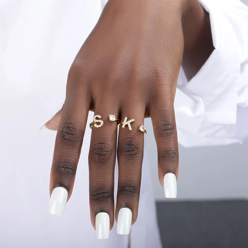 Forever Yours Initial Ring