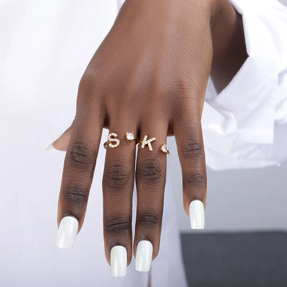 Forever Yours Initial Ring
