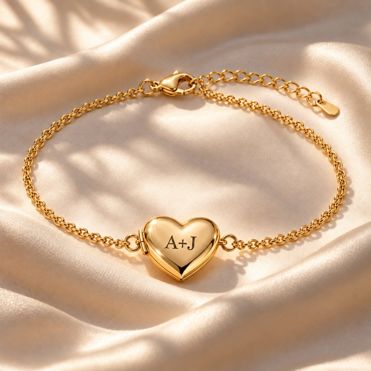 Heart Photo Locket Bracelet