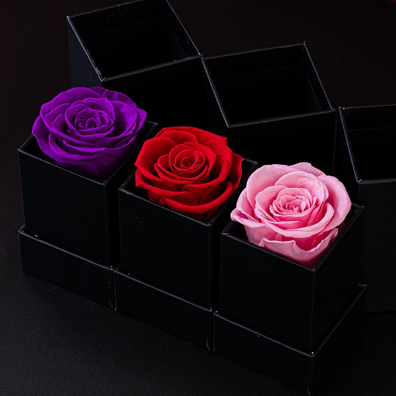 Eternal Single Rose Box W/ Forever Rose - Swaveo Jewelry