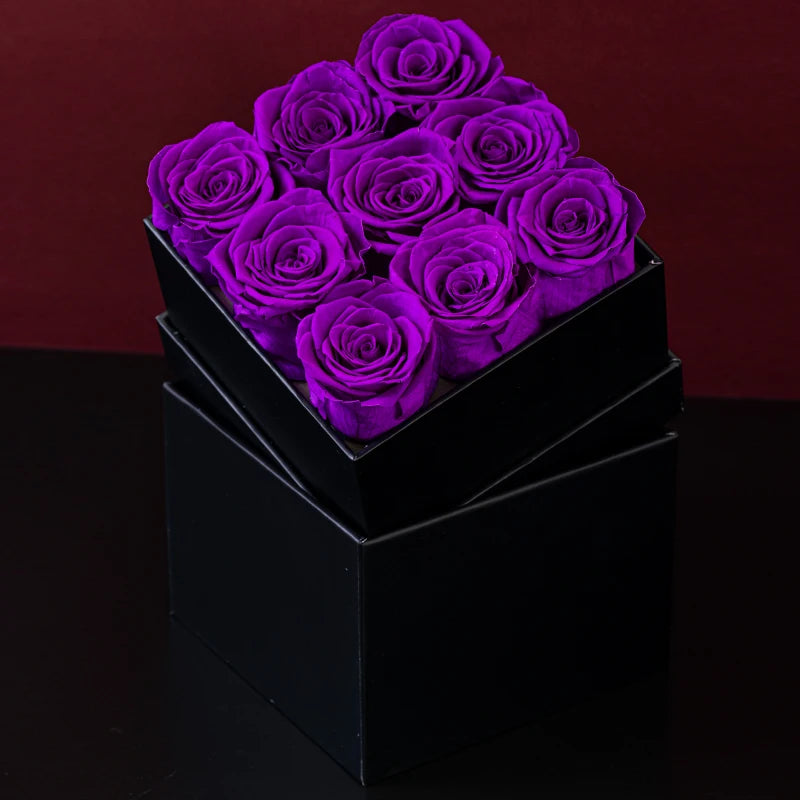 Eternal Grand Rose Box W/ 9 Forever Roses - Swaveo Jewelry