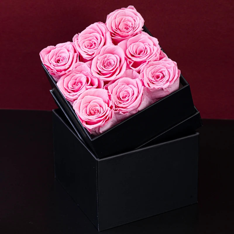 Eternal Grand Rose Box W/ 9 Forever Roses - Swaveo Jewelry