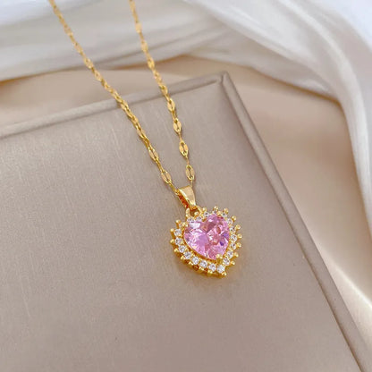 Pink Perfection Gold Necklace - Swaveo Jewelry