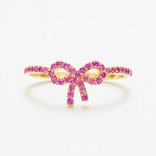 Pink Bow Promise Ring