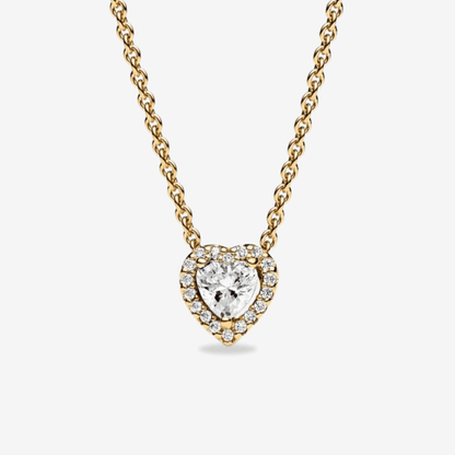 Forever Rose Bear W/ Eternal Heart Necklace