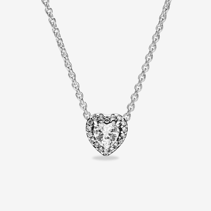 Forever Rose Bear W/ Eternal Heart Necklace